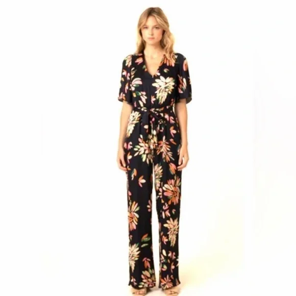 EUC FRNCH Paris Jil jumpsuit in Floral Print, Size Small